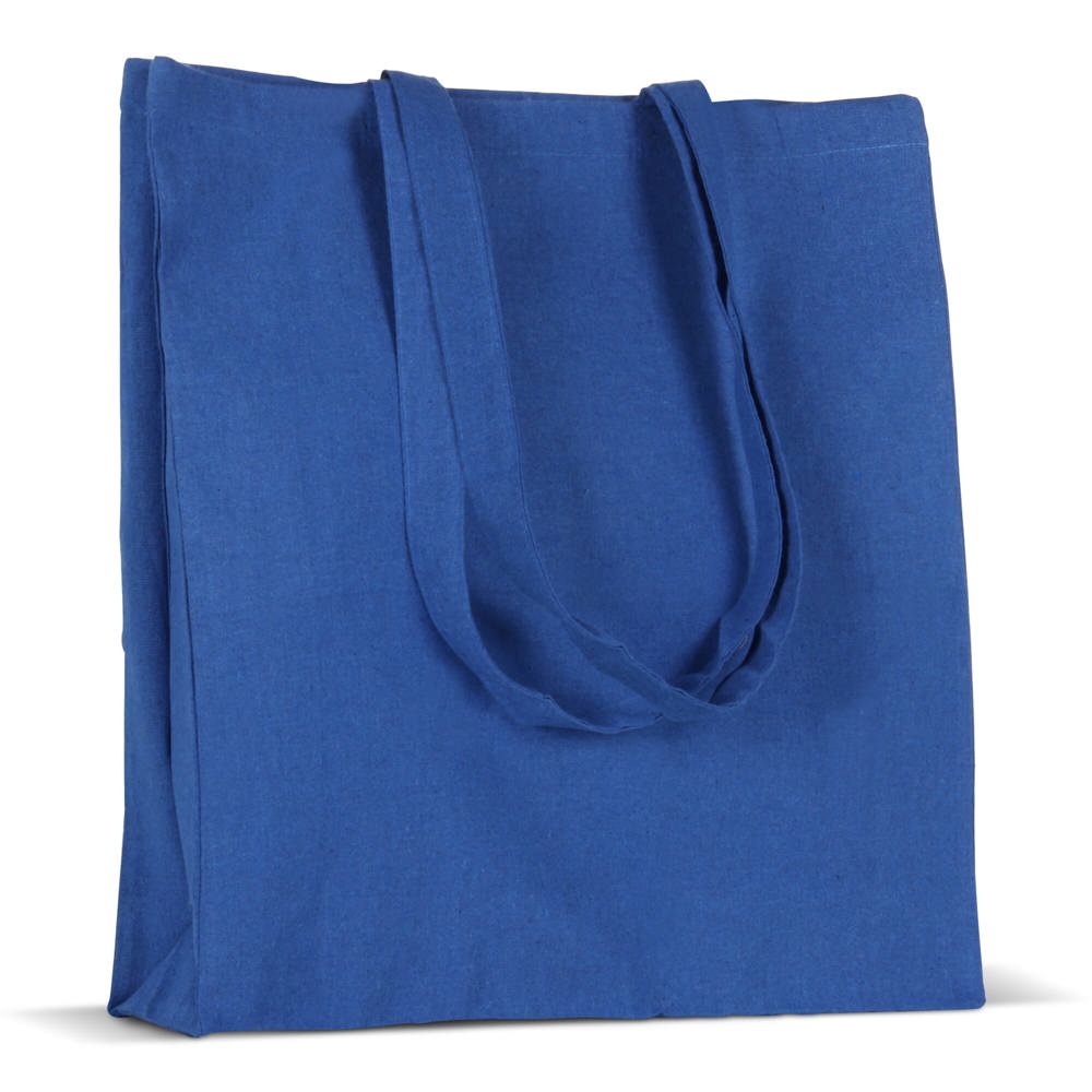 Draagtas gerecycled katoen met bodem 140g/m² 38x10x42cm