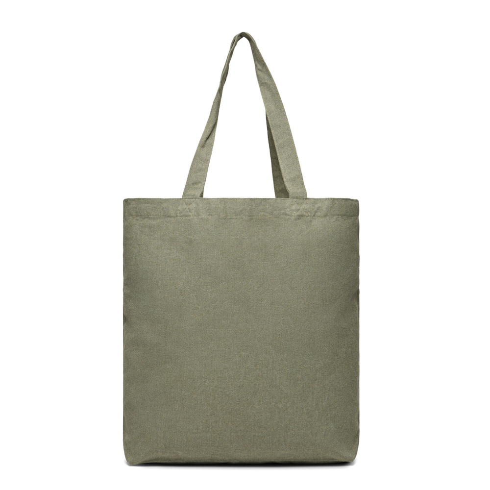 VINGA Hilo AWARE™ recycled canvas draagtas - met logo of onbedrukt bestellen - groen (± PMS 17-6206 TCX)