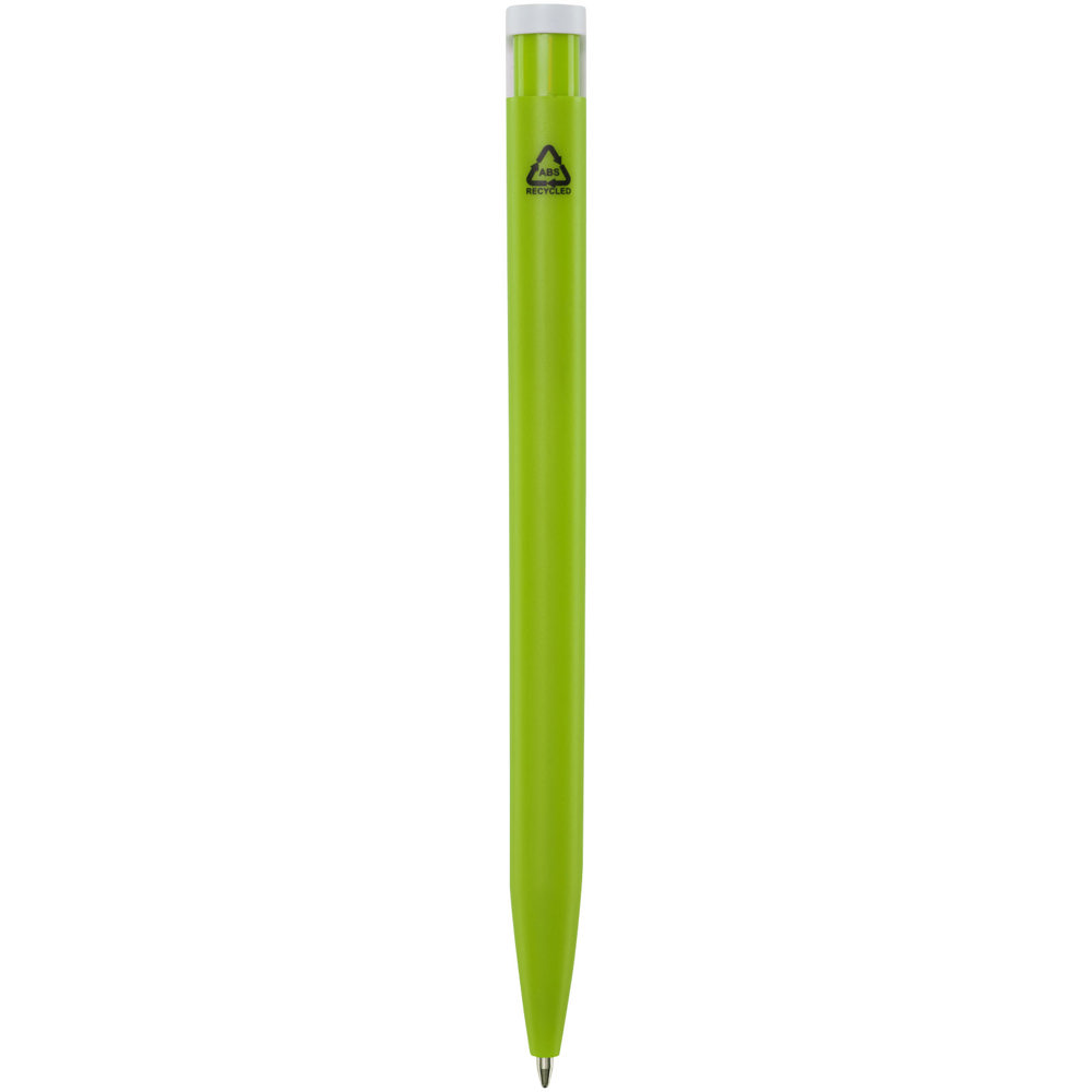Unix balpen van gerecycled plastic (zwarte inkt)
