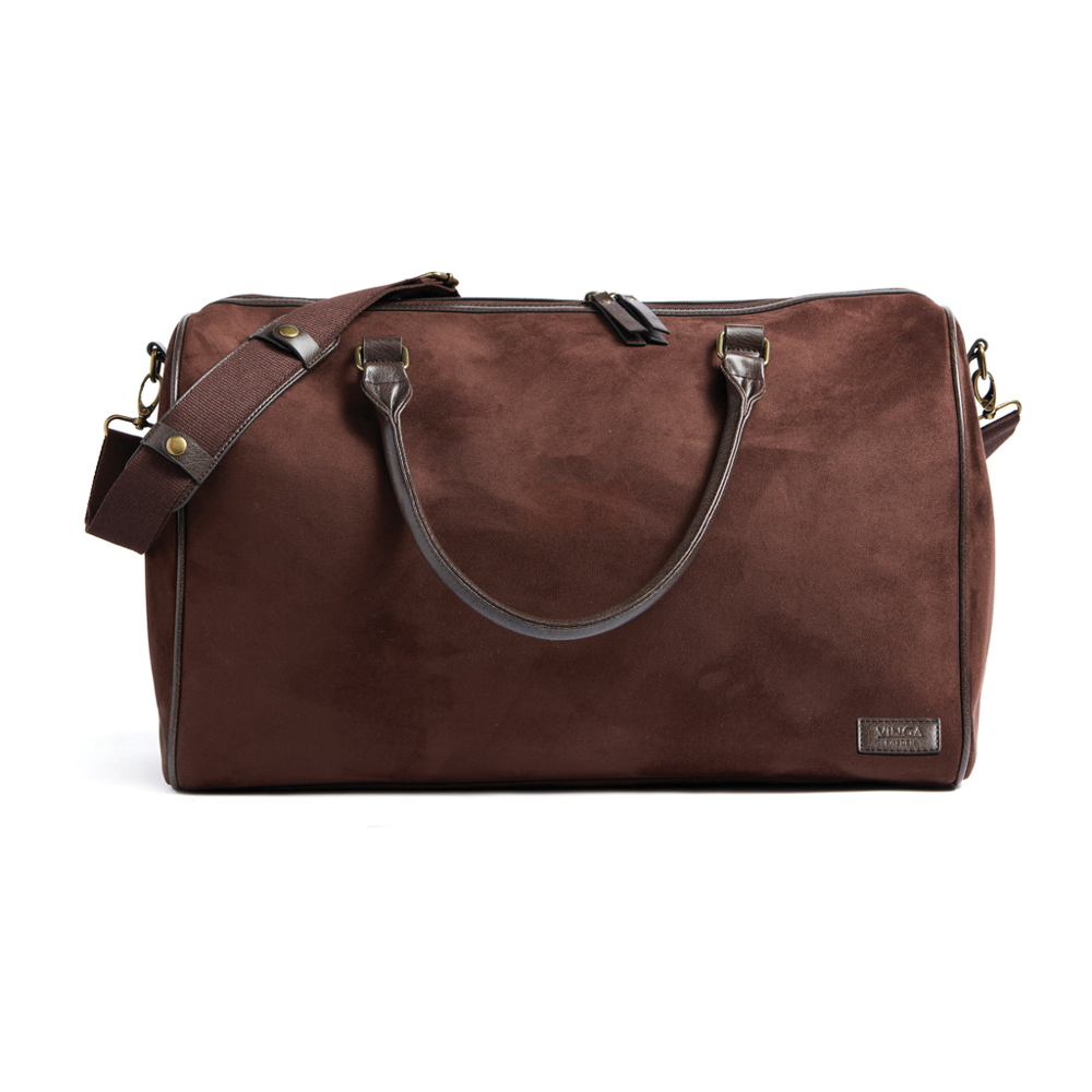 VINGA Hunton weekendtas - bedrukt of onbedrukt verkrijgbaar - bruin (± PMS brown)