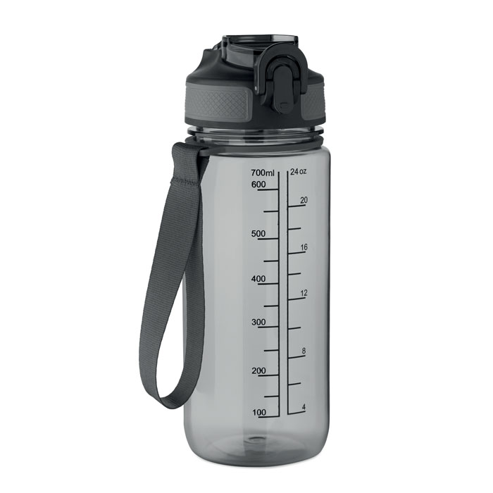 ENKEL - Sportdrinkfles 700ml - voor bedrijven en relatiegeschenken - Transparant Grijs