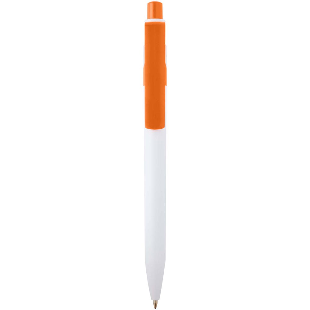 Unica balpen van gerecycled plastic (blauwe inkt) - voor bedrijven en relatiegeschenken - oranje