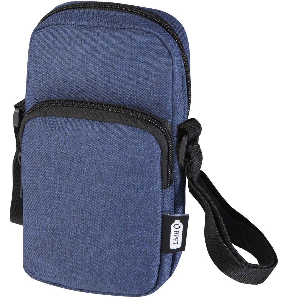 Ross GRS gerecyclede crossbody tas - voor bedrijven en relatiegeschenken - Gemêleerd marineblauw