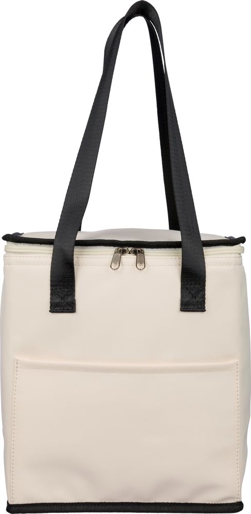 Gerecyclede PU koeltas Adira - met logo of onbedrukt bestellen - Beige
