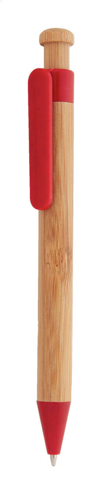 Looky - balpen - bedrukt of onbedrukt verkrijgbaar - rood/natuurlijk