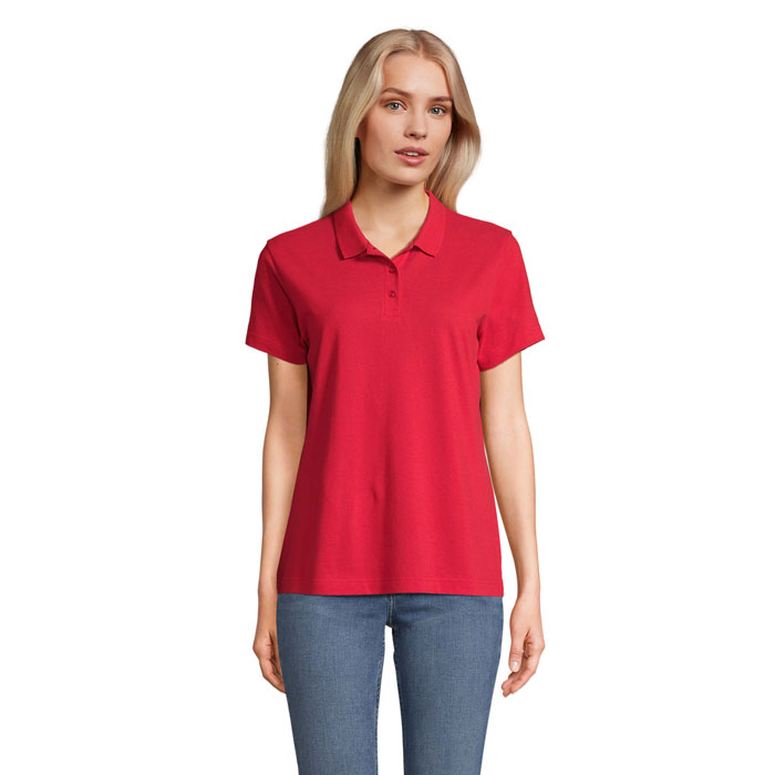 PULSE WOMEN - PULSE DAMES POLO - met logo of onbedrukt bestellen - Rood