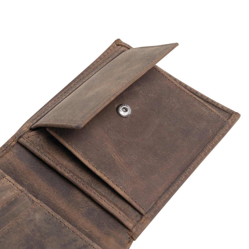 WILDERNESS I - Lederen billfold portemonnee - voor bedrijven en relatiegeschenken