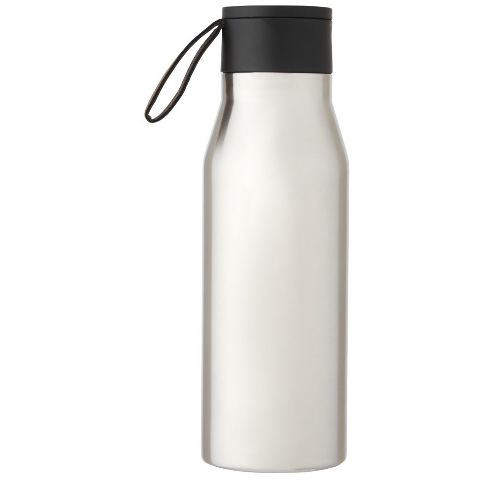 Ljungan koperen vacuüm geïsoleerde roestvrijstalen fles van 500 ml met PU leren band en deksel