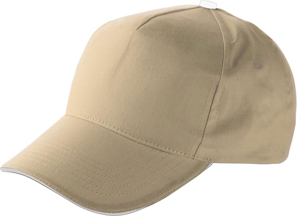 Katoenen pet Beau - kopen of bedrukken - khaki (écru)