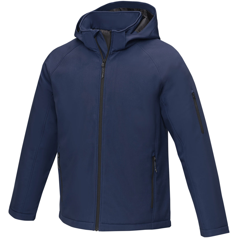 Notus gewatteerd softshell herenjas - bedrukt of onbedrukt verkrijgbaar - Marineblauw