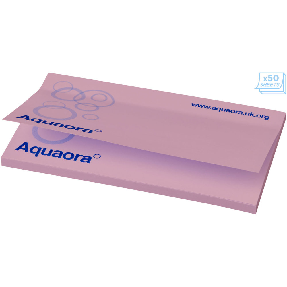 Sticky-Mate® sticky notes 127x75 mm - voor bedrijven en relatiegeschenken - Lichtroze