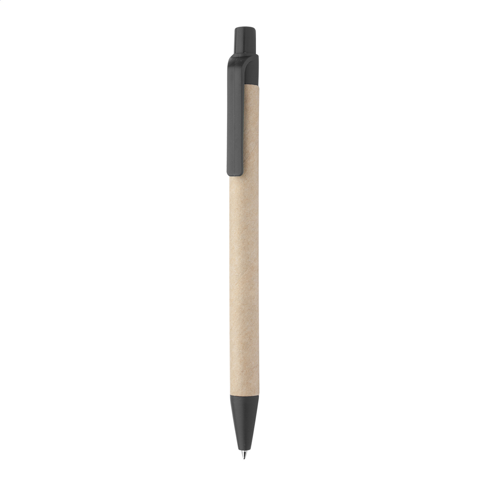Papper - balpen - bedrukt of onbedrukt verkrijgbaar - zwart/natuurlijk
