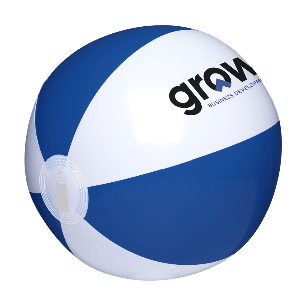 BeachBall Ø 27 cm strandbal - kopen of bedrukken - wit/donkerblauw