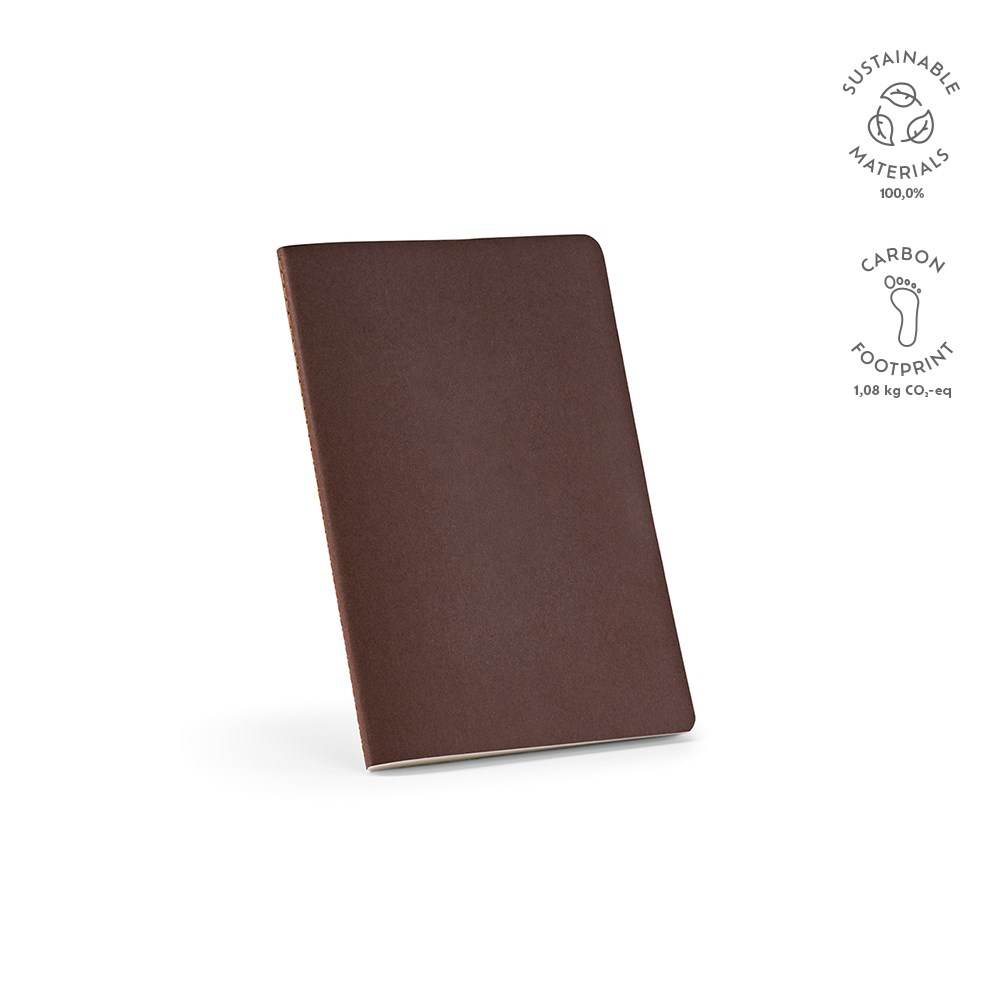 Bronte A5 notitieboek gerecycled papier 70 gsm - met logo of onbedrukt bestellen - Bruin