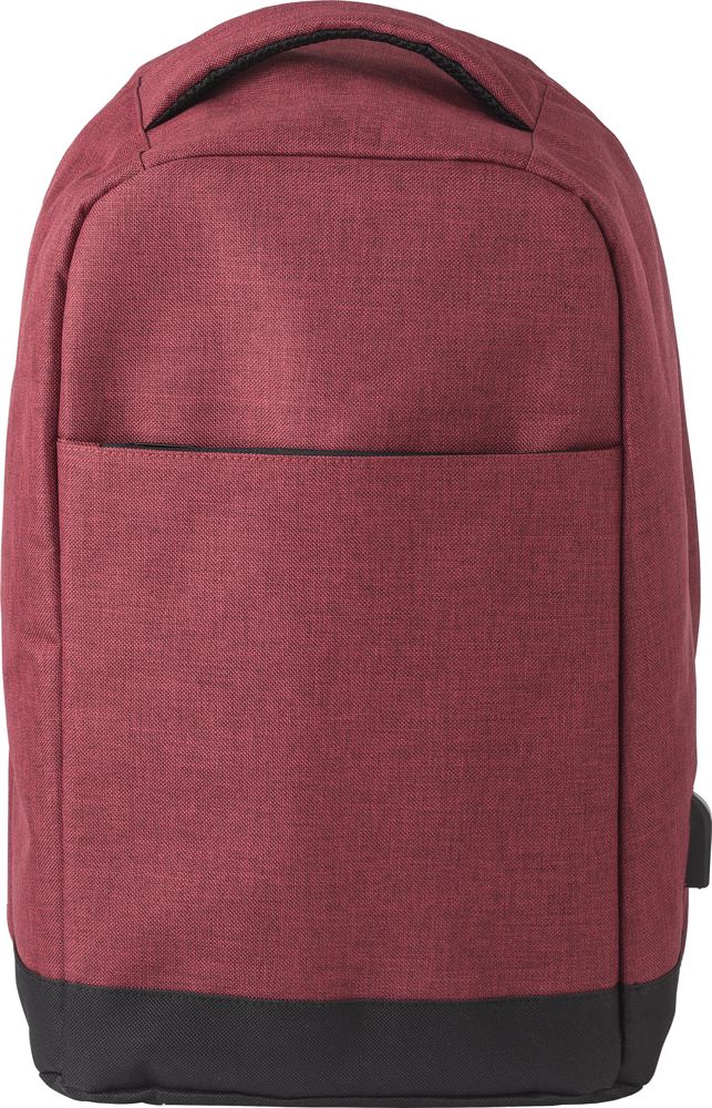 Polyester (600D) rugtas Cruz - voor bedrijven en relatiegeschenken - bordeaux