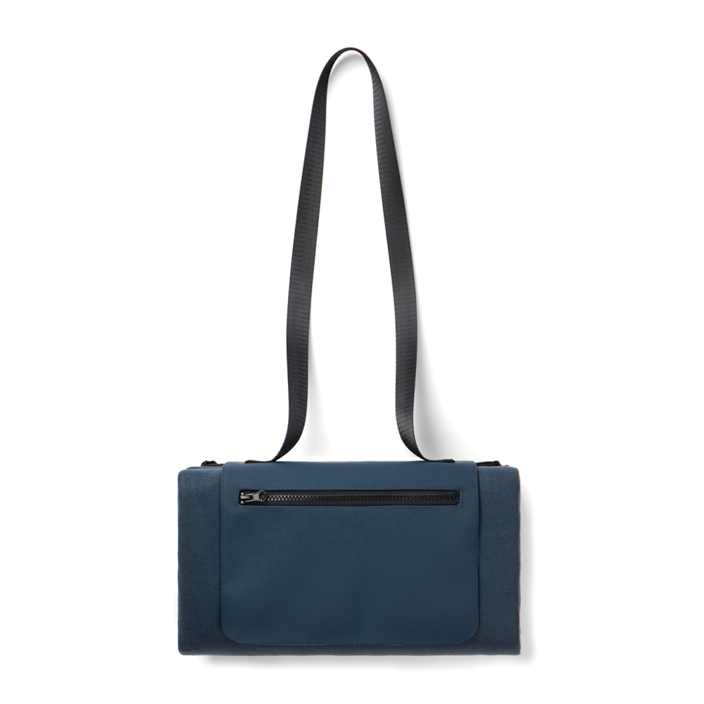 VINGA Baltimore RCS picknickdeken - voor bedrijven en relatiegeschenken - donkerblauw (± PMS 19-4110 TPG)