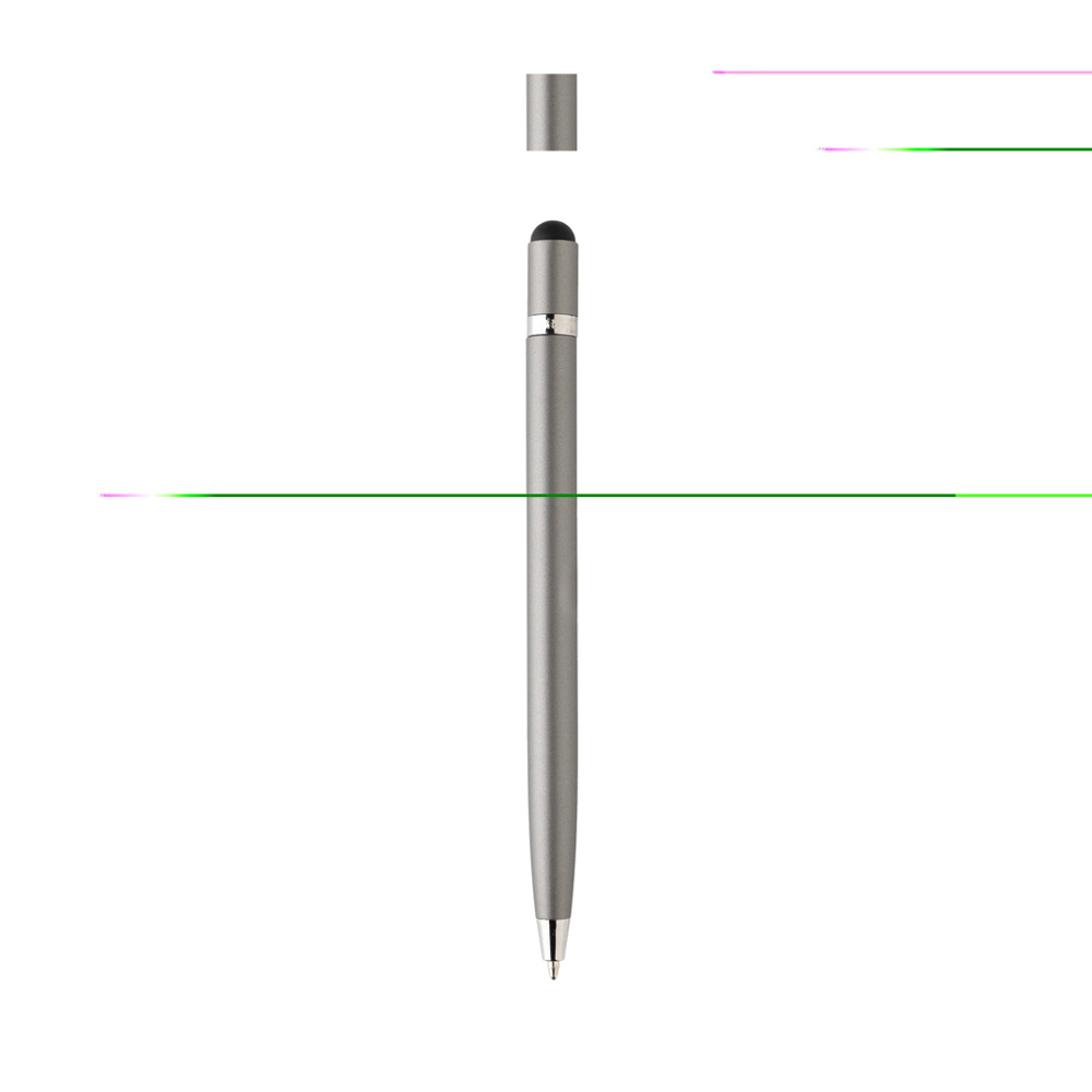Simplistic metalen pen - voor bedrijven en relatiegeschenken - zilver (± PMS 428)