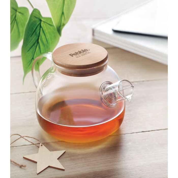 MUNNAR - Glazen theepot 850ml - voor bedrijven en relatiegeschenken