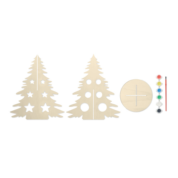 TREE AND PAINT - DIY houten kerstboom