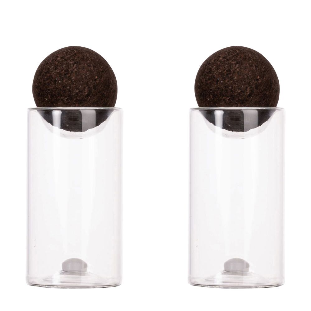 Sagaform Nature zout/peper potjes met kurkstoppers 2 st.