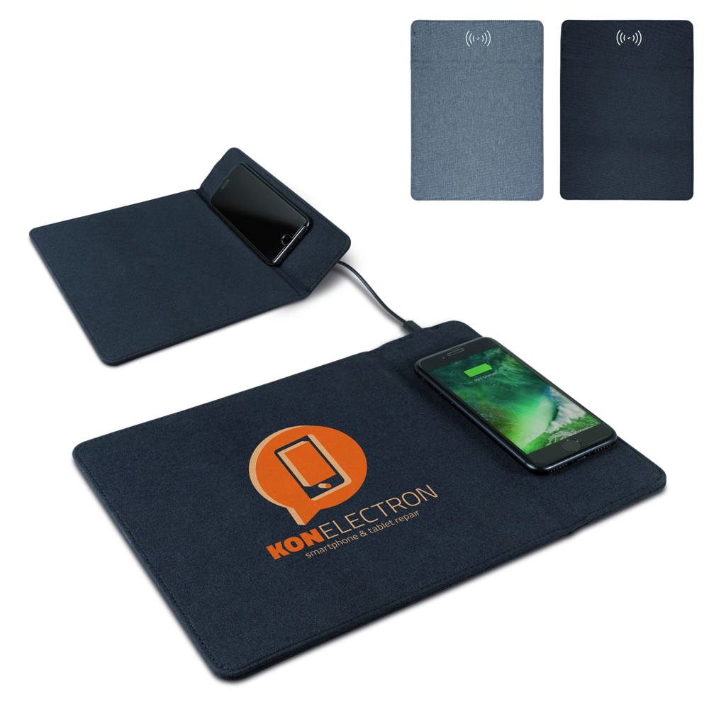 Muismat met draadloos oplaadstation 5W - kopen of bedrukken