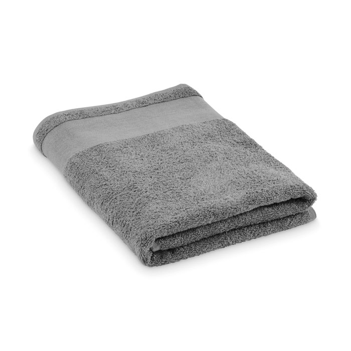 ISLAND 70 - Katoenen badhanddoek - voor bedrijven en relatiegeschenken - Steengrijs