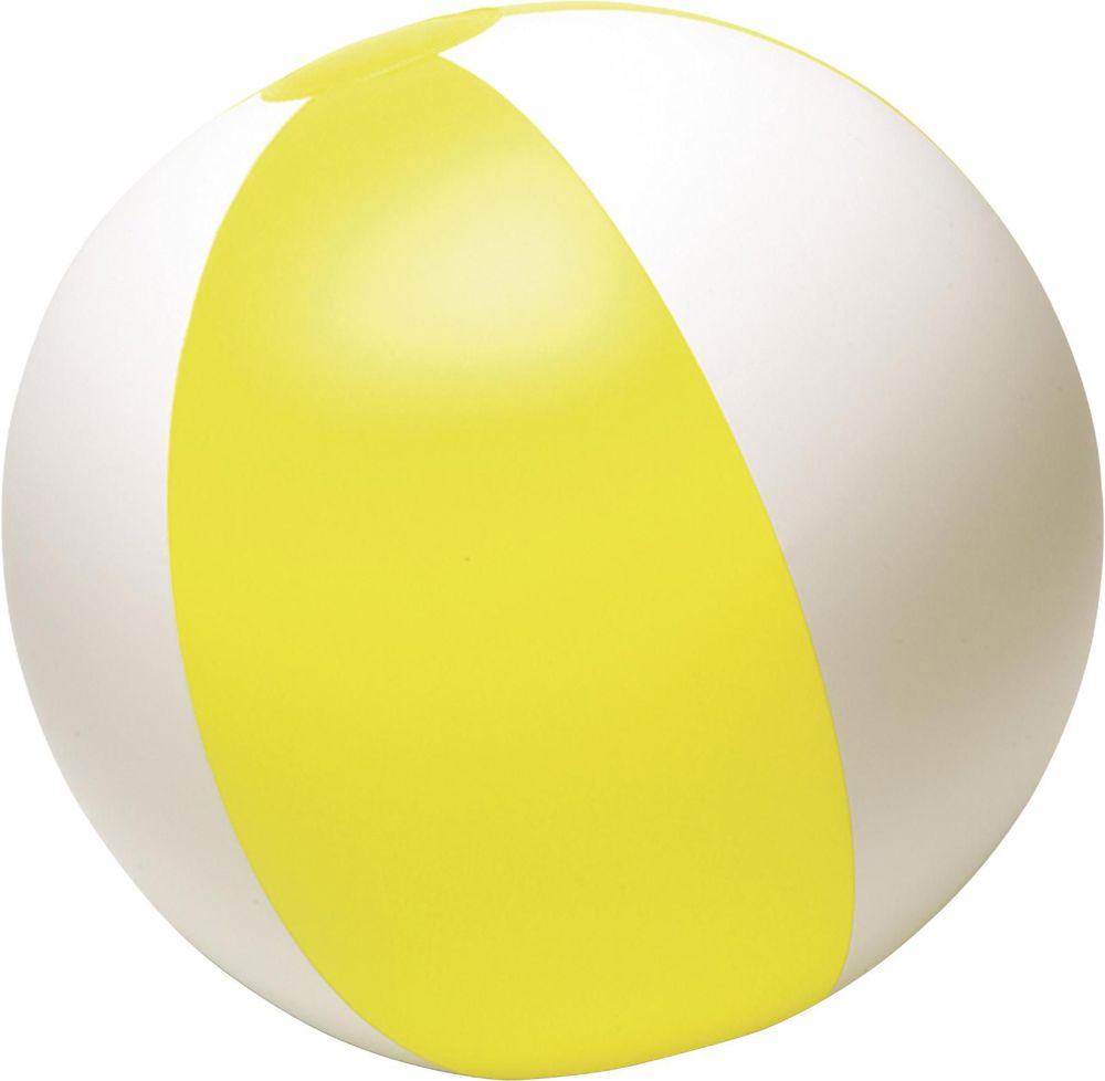 PVC strandbal Lola - voor bedrijven en relatiegeschenken - geel