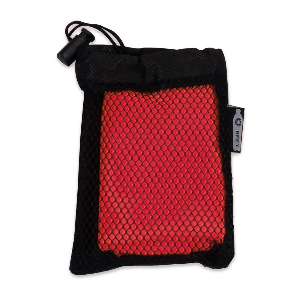 R-PET cooling towel 30x80cm - met logo of onbedrukt bestellen - Zwart / Rood
