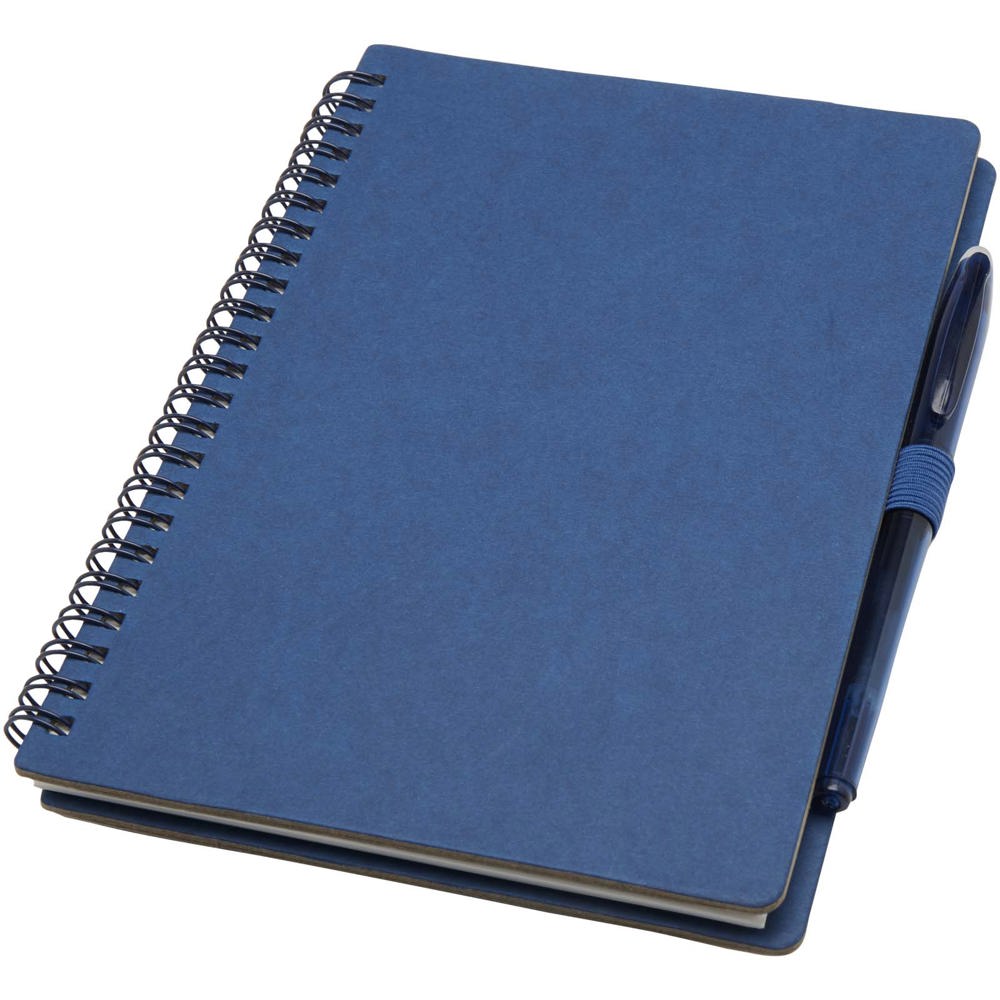 Slate herbruikbaar A5 notitieboek met harde kaft en pennen set (zwarte inkt) - met logo of onbedrukt bestellen - Marineblauw