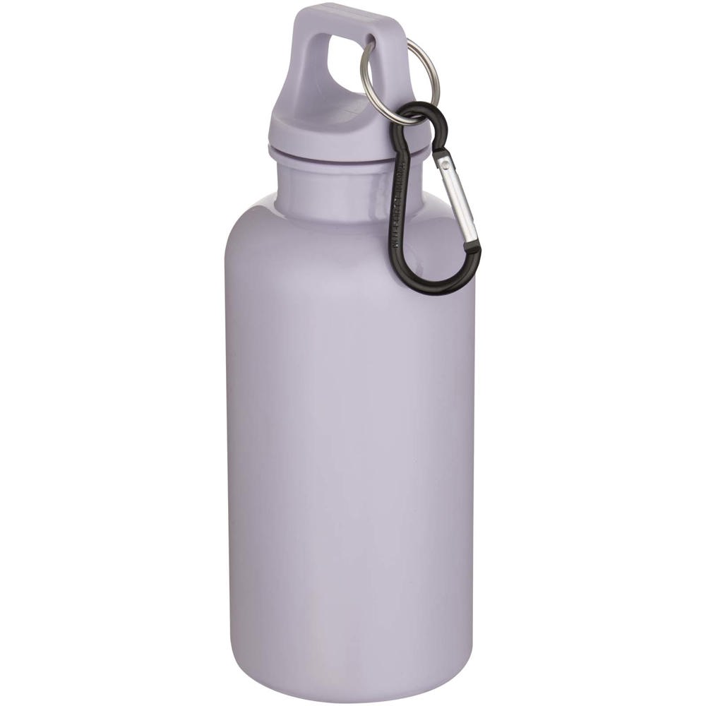 Oregon 400 ml effen waterfles van RCS gecertificeerd gerecycled plastic met karabijnhaak - voor bedrijven en - Lila