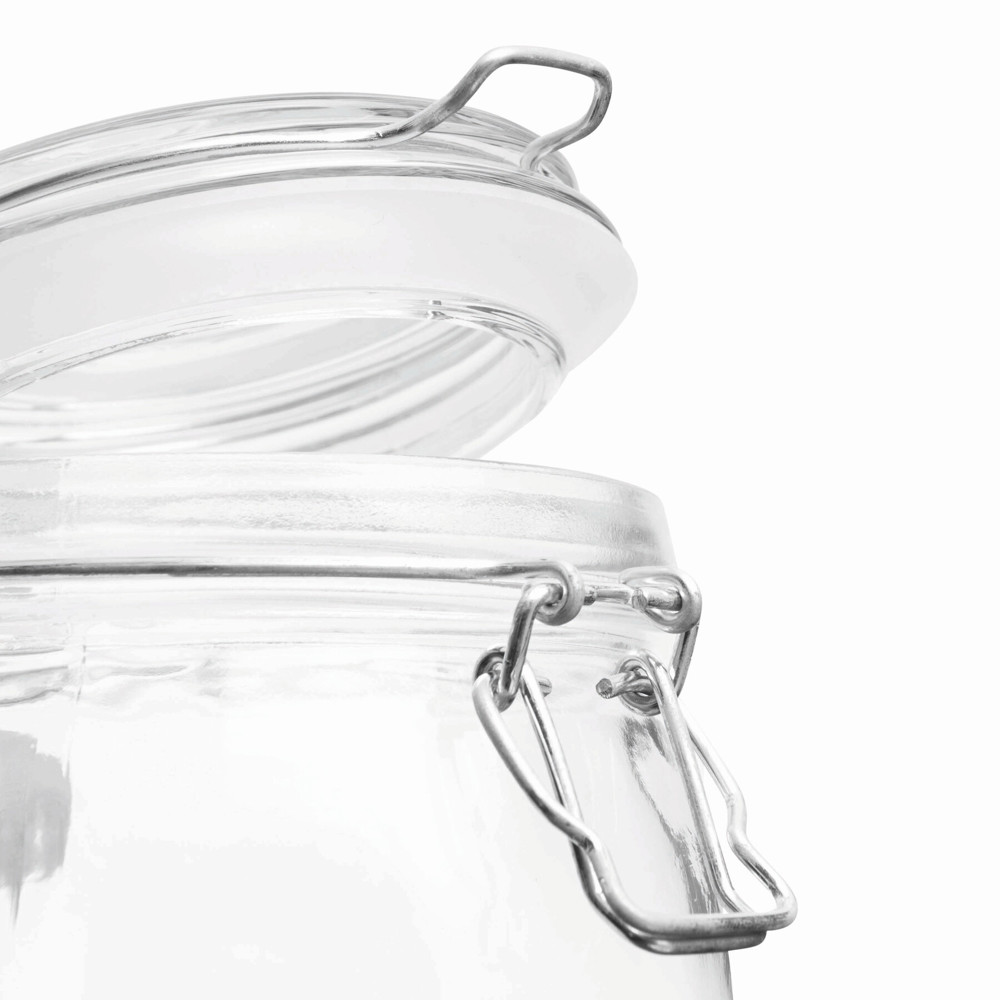 CLICKY M - Voorraadpot met beugelsluiting, Inhoud ca. 500 ml - bedrukt of onbedrukt verkrijgbaar