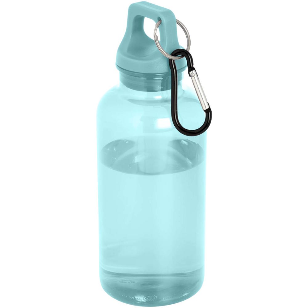 Oregon 400 ml waterfles van RCS-gecertificeerd gerecycled plastic met karabijnhaak - kopen of bedrukken - Turkoois