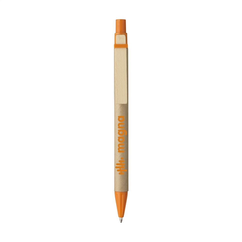 PaperWrite kartonnen pen - met logo of onbedrukt bestellen - Oranje
