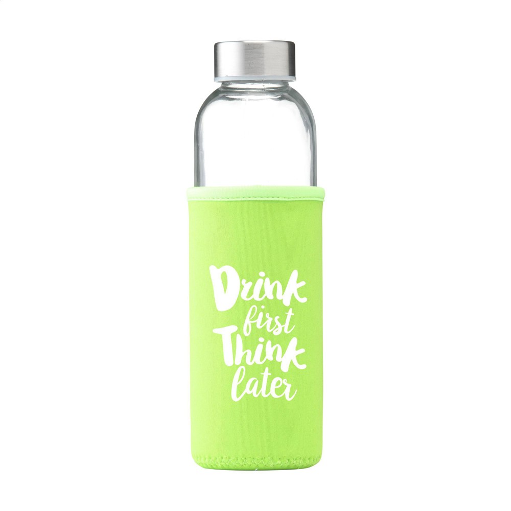 Senga Glass 500 ml drinkfles - lime (± PMS 367)