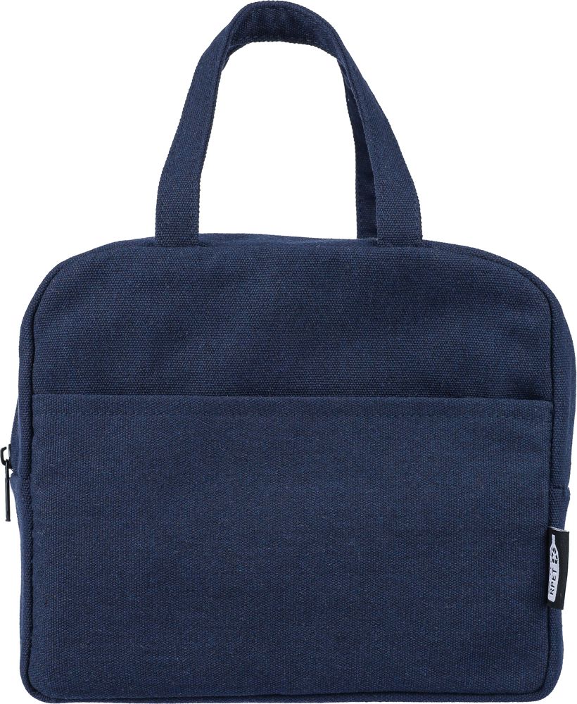 Gerecyclede polycotton (330 gsm) koeltas Elowen - voor bedrijven en relatiegeschenken - blauw