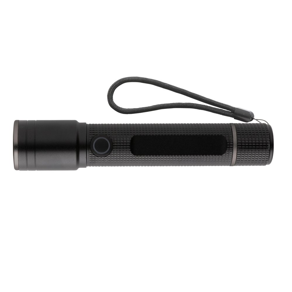 Gear X RCS gerecycled aluminium USB-oplaadbare zaklamp - voor bedrijven en relatiegeschenken