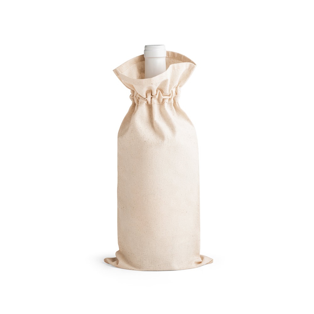JEROME. 100% katoenen tas voor fles (180 g/m²)