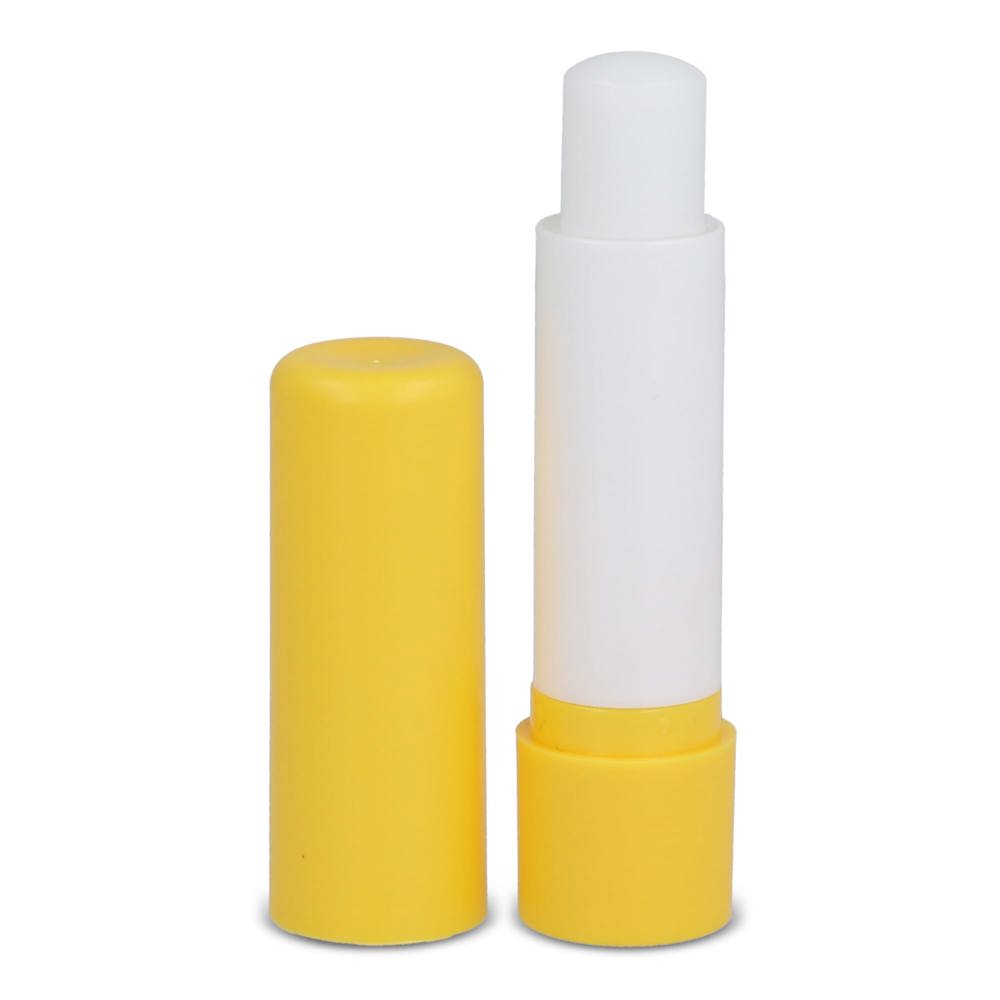 Klassieke lippenbalsemstick gerecycled materiaal - bedrukt of onbedrukt verkrijgbaar - Geel