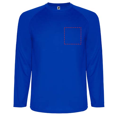 Montecarlo 150 g/m² heren sport t-shirt met lange mouwen