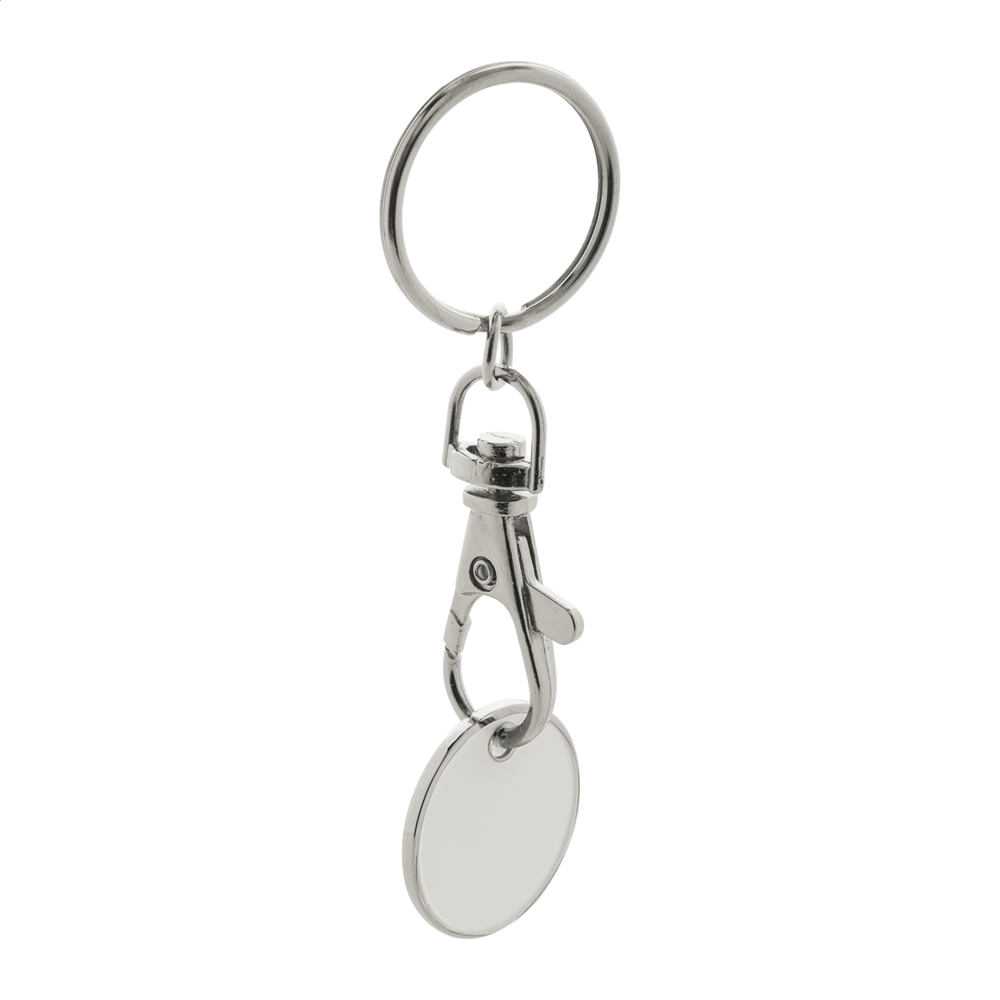 Eurocoin - winkelwagenmuntje sleutelhanger - kopen of bedrukken