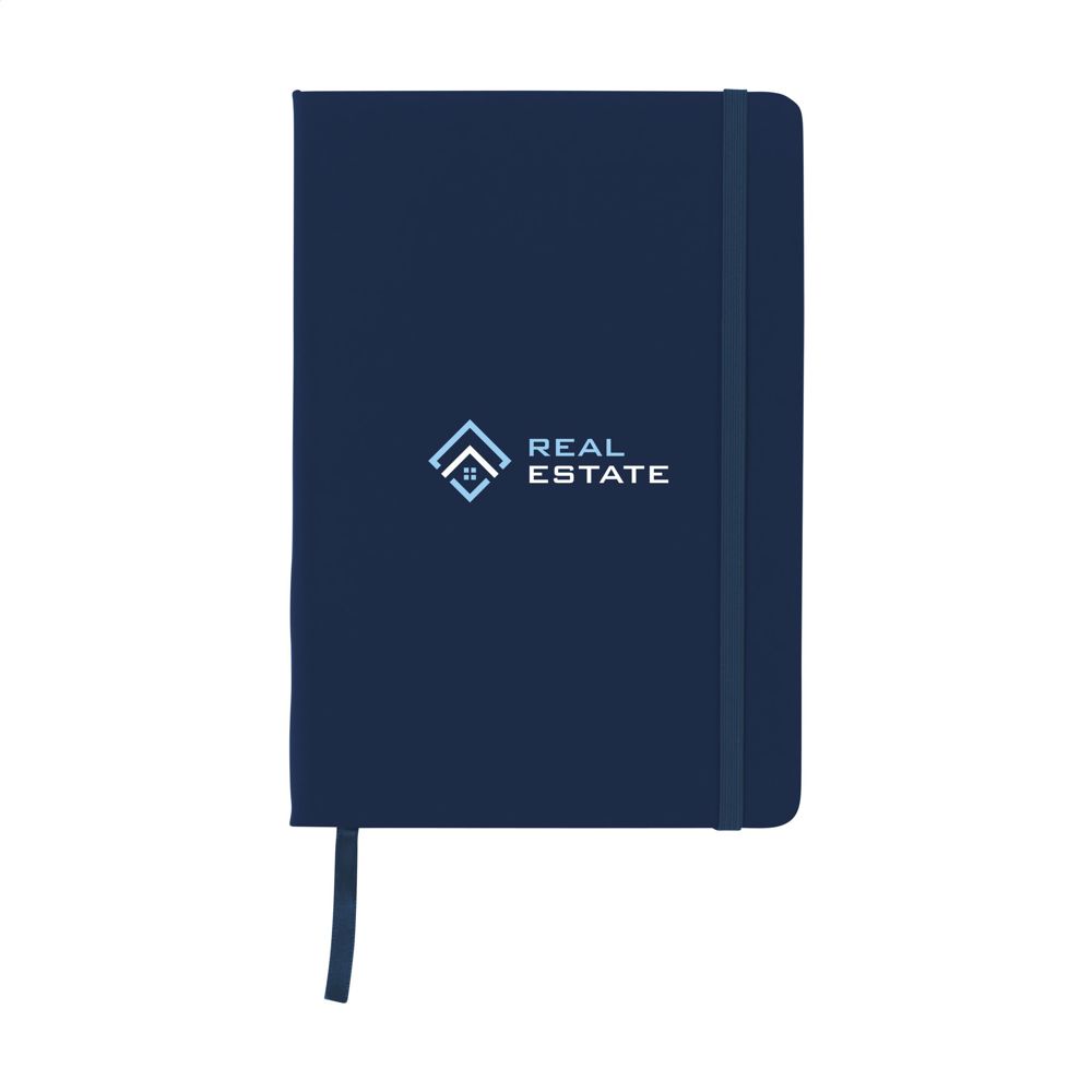 BudgetNote A5 Lines notitieboek - met logo of onbedrukt bestellen - navy