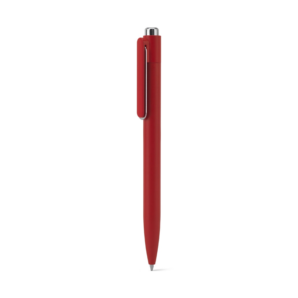 KYLIE. Aluminium balpen (94% gerecycled) met innovatieve clip - met logo of onbedrukt bestellen - Rood