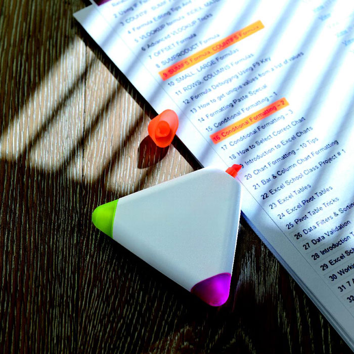 TRIANGULO - 3 Kleuren markeerstift - kopen of bedrukken