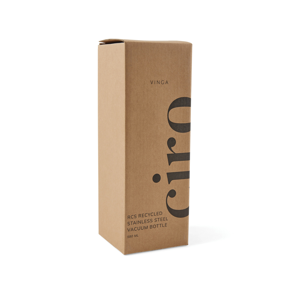 VINGA Ciro RCS gerecycled RVS vacuümfles 580ML