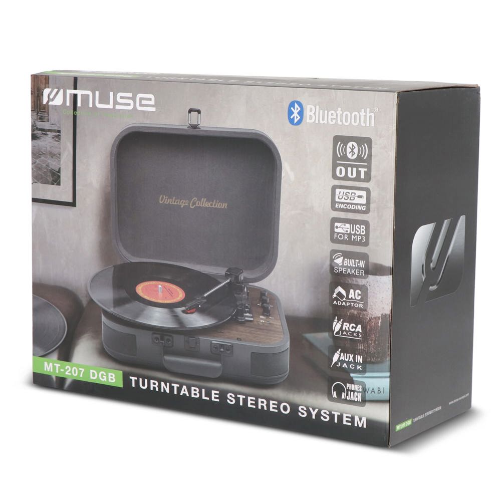 MT-207|Muse Vintage platenspeler met BT-out