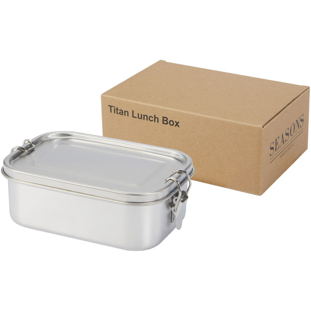 Titan 750 ml gerecyclede roestvrijstalen lunchbox - bedrukt of onbedrukt verkrijgbaar