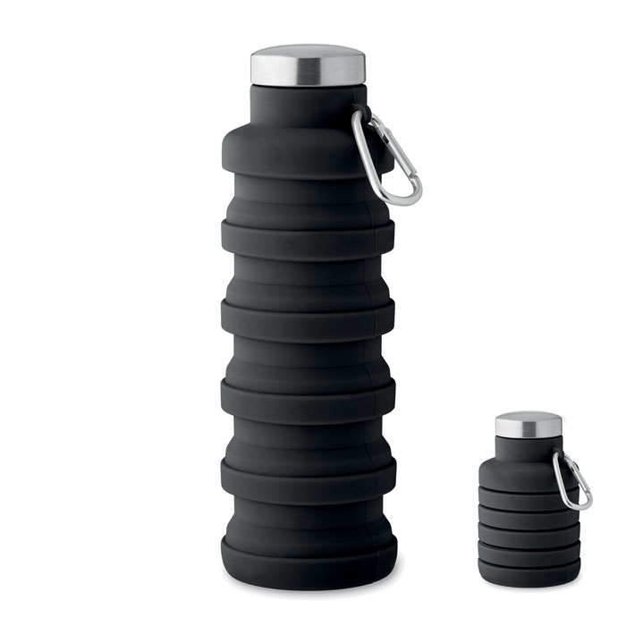 KOLAPSI - Inklapbare fles 500ml - kopen of bedrukken - zwart