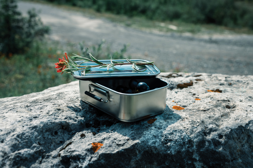 RCS gerecycled roestvrijstalen lekvrije lunchbox