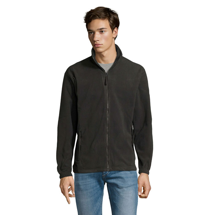 NORTH - NORTH Fleece jack met rits - kopen of bedrukken - Houtskool Grijs