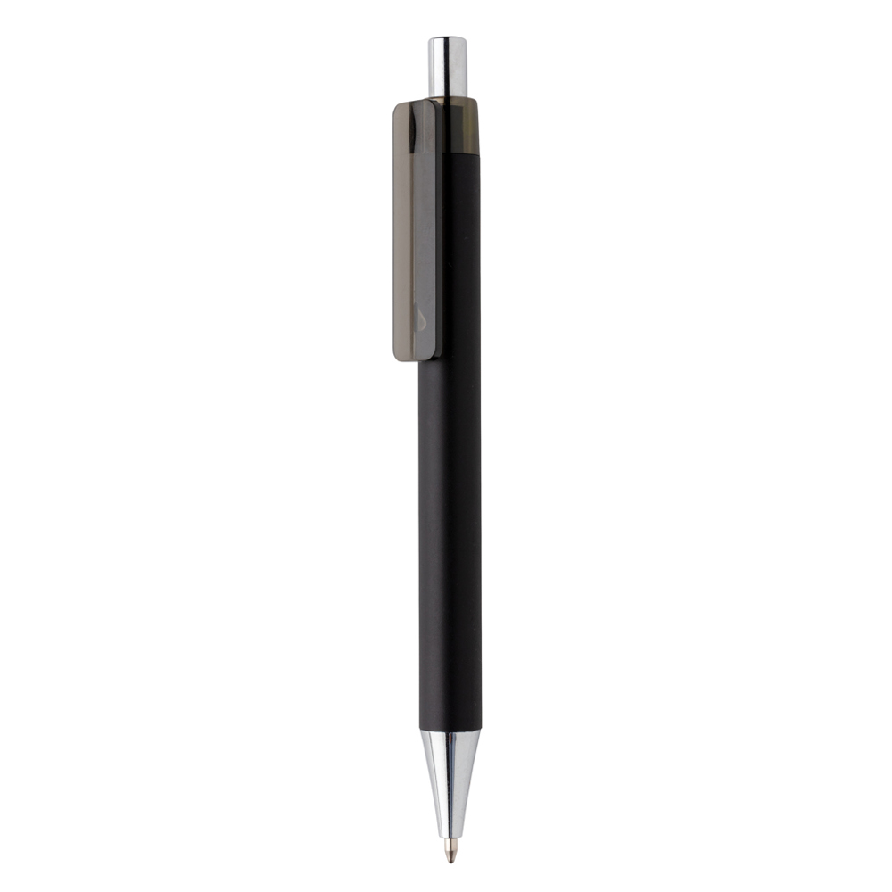 X8 RCS R-ABS pen met smooth touch - met logo of onbedrukt bestellen - zwart (± PMS black)